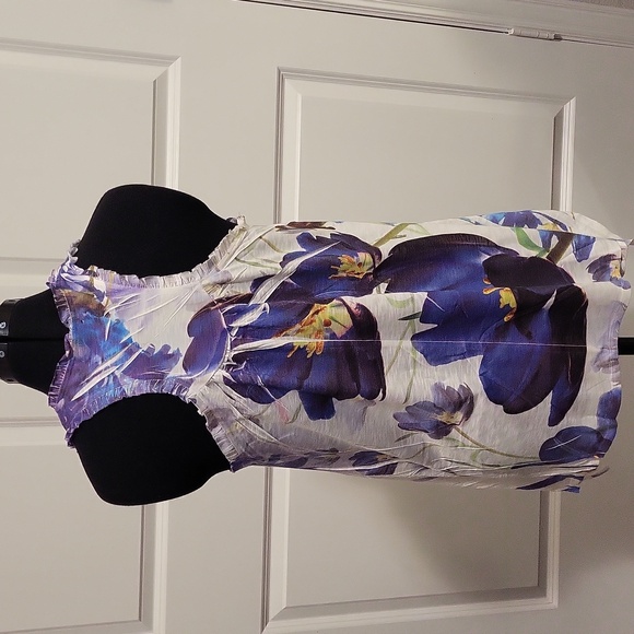 Crimson Ivy Summer Tank, OS, Purple Flowers - Picture 4 of 4